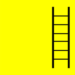 ladder illustration isolated background with copy space 
