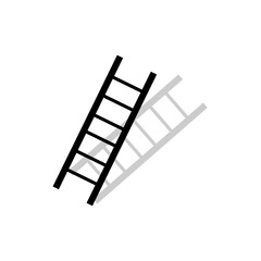 ladder illustration isolated background with copy space 