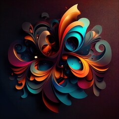 beautiful abstract colorful background element art