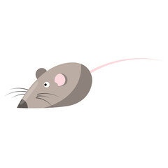 Mouse is a toy for animals, a toy for a cat. vector illustration on a white background