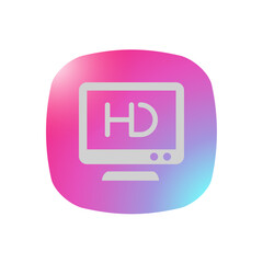 HDTV - Pictogram (icon) 