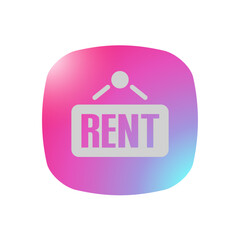 Rent Sign - Pictogram (icon) 