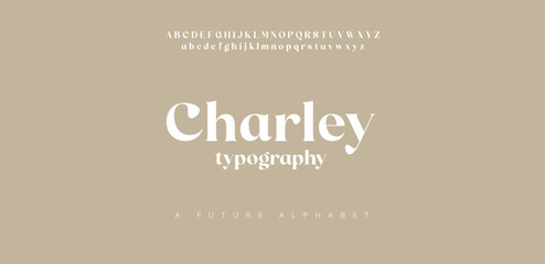 Fototapeta premium Vector luxury wedding alphabet font logo typography decorative elegant vintage retro logos serif fonts