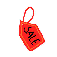 red sale tag