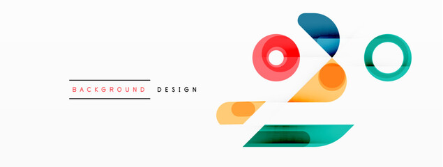 Circle minimal abstract background. Design for wallpaper, banner, background, landing page, wall art, invitation, prints, posters