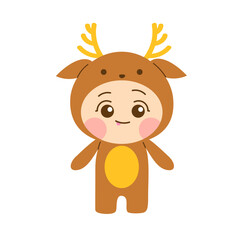 Kids With Animal Costumes_Deer