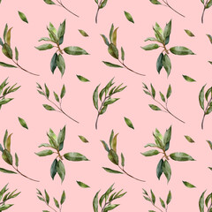 seamless pattern with leaves