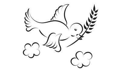 Holy Spirit, Christian faith, typography for print or use as poster, card, flyer or T shirt