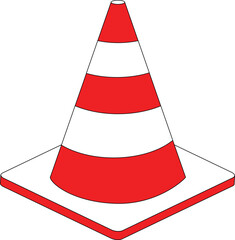 traffic cone vector eps 10