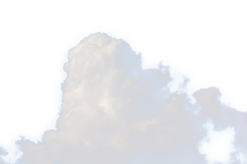 cloud isolated transparency background.