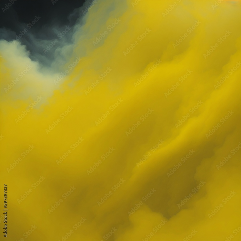 Canvas Prints fog texture. colored haze. a mixture of colors and water. mysterious stormy sky. black and yellow gl