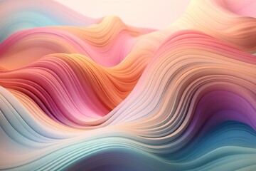 Obraz premium abstract colorful background with waves generative ai