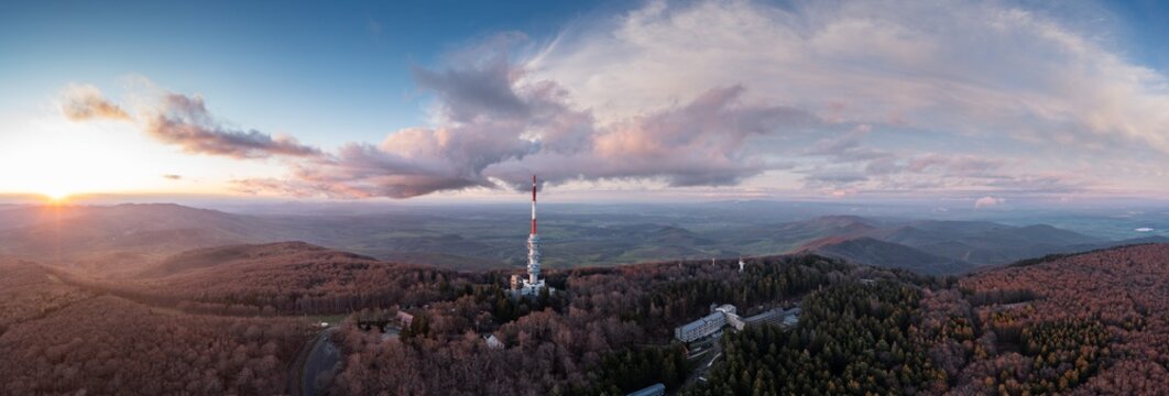 Aerial photo from Kekesteto, TV tower