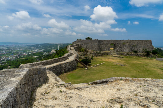 World Heritage Nakagusuku Castle in Okinawa, Japan