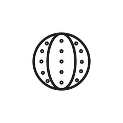 Ball Chewing Collar Outline Icon