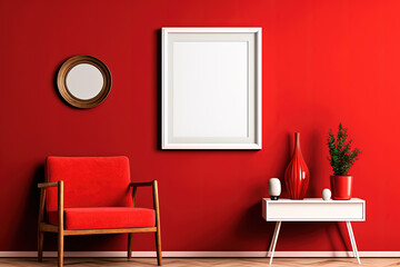 Modern, interiors. Contemporary Imagery. Modern living room design. Generative AI