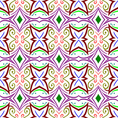 A vintage geometric ornament fabric decoration in an abstract seamless style can be used to create a stylish and unique home décor piece.