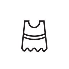 Apparel Clothes Dress Outline Icon