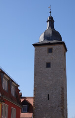 Fototapeta na wymiar Gaibacher Torturm in Volkach