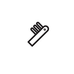 Cut Games Hair Outline Icon