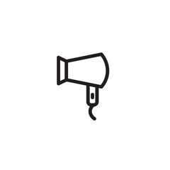 Dryer Hair Hot Outline Icon