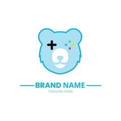 logo with the concept of a panda head and then combined with a game console   © Pinaraq work