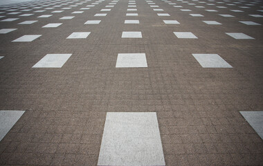 Ground pattern in outdoor city square
