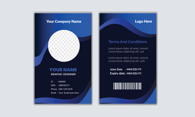 ID Card Template | Office Id card | Employee Id card for your company