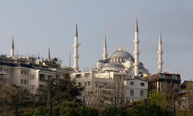 Fototapeta na wymiar Sultanahmed blue mosque in Istanbul