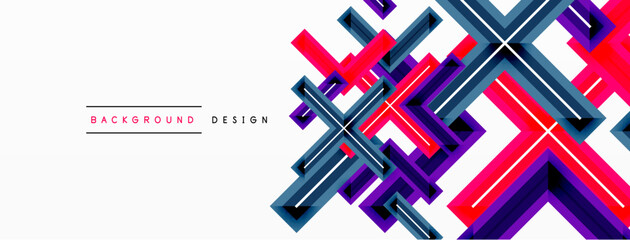 Cross line background minimal geometric template. Design for wallpaper, banner, background, landing page, wall art, invitation, prints, posters