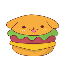 hamburger cartoon