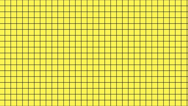 Yellow grid line moving background video 