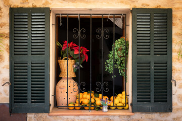 decorated spanish window 