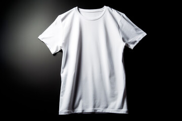 White blank T-shirt template. AI generated.