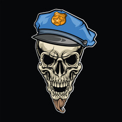 police skull head