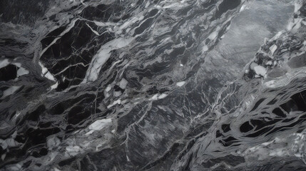 Natural black marble texture for skin tile wallpaper luxurious background, for design art work. Stone ceramic art wall interiors backdrop design. Generative ai