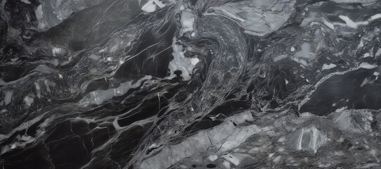 Natural black marble texture for skin tile wallpaper luxurious background, for design art work. Stone ceramic art wall interiors backdrop design. Generative ai