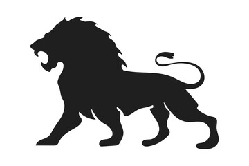 Lion icon. Predator animal vector ilustration.