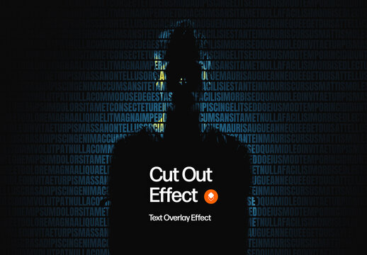 Cut Out Overlay Effect Mockup