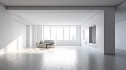Empty modern room design, stock photo, real estate, room design, web design, interior, Generative AI