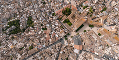 city of Castelvetrano, Marinella di Selinunte Trapani Sicily drone aerial view from above