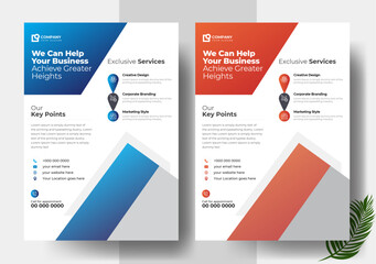 Corporate Business flyer template design or A4 Template