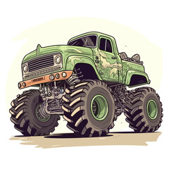 Monster truck cartoon © ionut