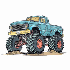 Monster truck cartoon © ionut