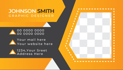 Modern Creative simple and clean Business Card Design Template.   
