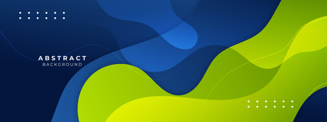 Minimal geometric blue and green geometric shapes light technology background abstract design. Vector illustration abstract graphic design pattern presentation background web template.