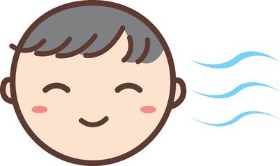 「涼しい」絵カード（生活場面）【療育・発達障害・自閉症】