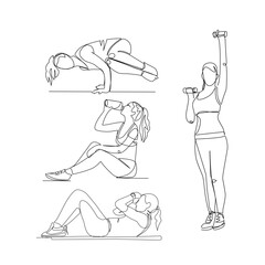 Athlete vector illustration