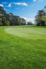 A beautiful golf course at Meyrick Park in Bournemouth, England.