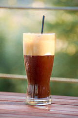 frappe in a glass on the table 2